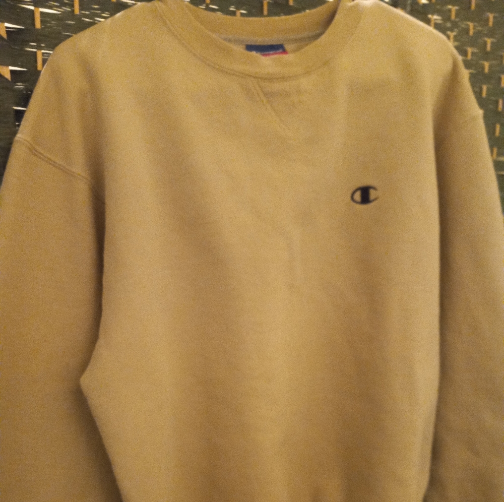 Champion Beige Unisex Sweatshirt 💙🤍💗